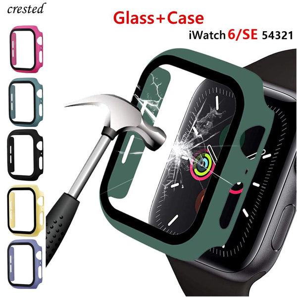 Glass+Cover For Apple Watch case 44mm 40mm 42mm 38mm - Galactic Budz